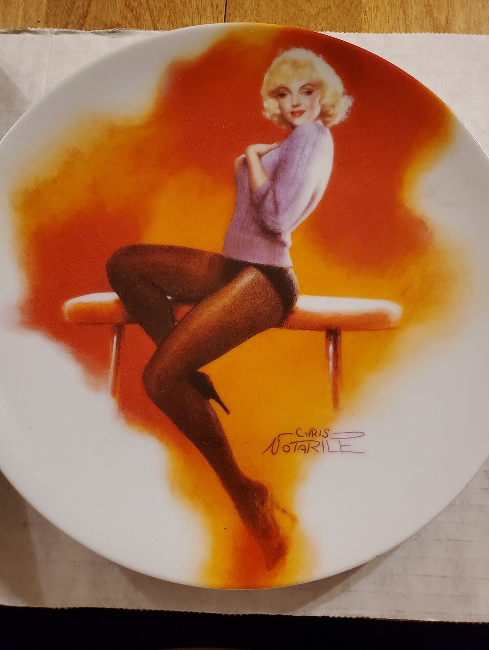 Marilyn Monroe 1992 Collector Plate - "My Heart Belongs To Daddy" by Delphi